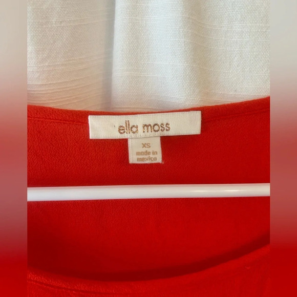 Ella Moss Red Orange Roman Greek Toga summer spring dress size XS - Picture 2 of 9